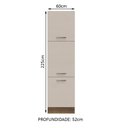 Ver imagem 3 de Paneleiro 60 Cm 3 Portas Rustic/crema Agata Madesa