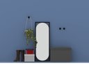 Ver imagem 5 de Espelho Decorativo Float Preto 123x43cm Oblongo