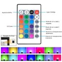 Ver imagem 2 de Luminária Refletor Holofote de Leds Luz Rgb Colorida 100w com Controle Remoto Suporte Ajustável para