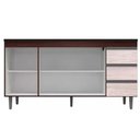 Ver imagem 2 de Balcão Gabinete 160cm Cozinha 3 Portas Andreia S-t Ajl Castanho Avelã