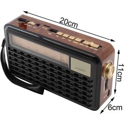 Caixa de Som Bluetooth com Painel Solar Rádio Fm El522 Preto - 8