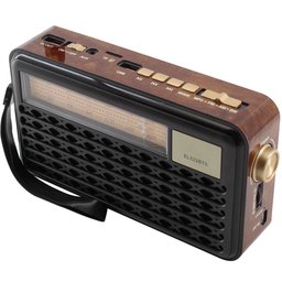 Caixa de Som Bluetooth com Painel Solar Rádio Fm El522 Preto - 5