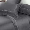 Ver imagem 1 de Jg Cama King Windsor Cinza Chumbo Kacyumara 0202