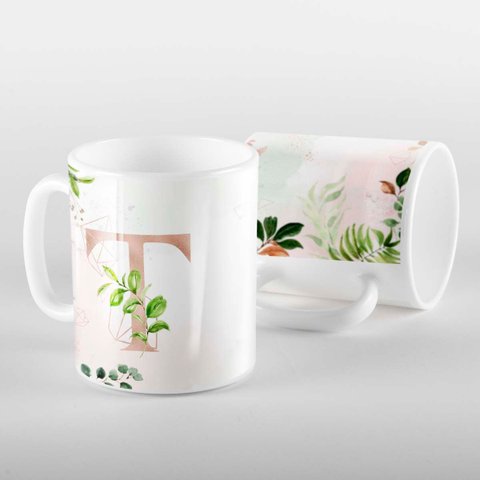Caneca Letras Iniciais T Rose