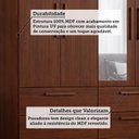 Ver imagem 5 de Guarda-Roupa Casal 7 Portas 5 Gavetas com Espelhos e Pés 192cm 100% MDF Coimbra Espresso Móveis Marrom/Jequitiba