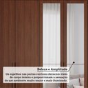 Ver mais imagens de Guarda-Roupa Casal 7 Portas 5 Gavetas com Espelhos e Pés 192cm 100% MDF Coimbra Espresso Móveis Marrom/Jequitiba