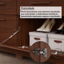 Ver imagem 6 de Guarda-Roupa Casal 7 Portas 5 Gavetas com Espelhos e Pés 192cm 100% MDF Coimbra Espresso Móveis Marrom/Jequitiba
