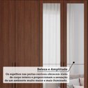 Ver mais imagens de Guarda-Roupa Casal 7 Portas 5 Gavetas com Espelhos e Pés 192cm 100% MDF Coimbra Espresso Móveis