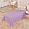 Kit Colcha Jardim Meninas Solteiro Infantil Estampa Digital 4 Peças - Lilás - 2