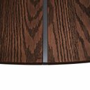 Ver imagem 3 de Mesa Redonda de Jantar com Base de Ferro e Tampo em Madeira Maciça Texturizado Aspen - Iaza Moveis