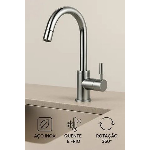 Torneira Cozinha Gourmet Monocomando Misturador Fc-29