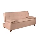 Ver imagem 1 de Sofá Cama Zoe 2 Lugares Retrátil e Reclinável 185cm Bege Bom Pastor