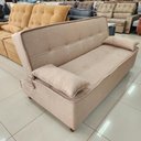 Ver mais imagens de Sofá Cama Zoe 2 Lugares Retrátil e Reclinável 185cm Bege Bom Pastor