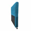 Ver imagem 2 de Cabeceira Dama 1,40 Cm Cama Box Casal Suede Azul Tiffany