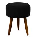 Ver imagem 2 de Puff Decorativo Redondo Pé Palito Herrero Cores Cor:preto