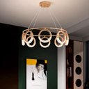 Ver imagem 2 de Lustre Clássico Tesla em Metal e Acrílico para Sala de Jantar e Ambientes Modernos - 27x80cm