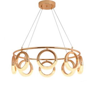 Lustre Clássico Tesla em Metal e Acrílico para Sala de Jantar e Ambientes Modernos - 27x80cm