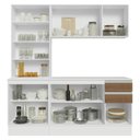 Ver imagem 6 de Armário de Cozinha Compacta 100% Mdf 180 Cm Branco/rustic/crema Smart Madesa 03