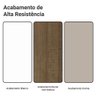 Armário de Cozinha Compacta 100% Mdf 180 Cm Branco/rustic/crema Smart Madesa 03 - 11