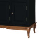 Ver imagem 3 de Arca Oratório 6 Portas 2 Gavetas 60841 Hannover - Preto/imbuia Glazer