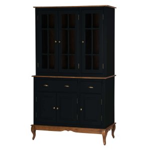 Arca Oratório 6 Portas 2 Gavetas 60841 Hannover - Preto/imbuia Glazer