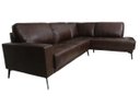 Ver imagem 3 de Sofá de Couro Rubi 2 Lugares com Chaise Direita Soft Tabaco - Mempra Design