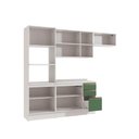 Ver imagem 4 de Armário de Cozinha Completa 100% Mdf 270cm Branco/verde Celeste Kappesberg