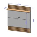 Ver imagem 4 de Jogo Painel e Rack Lapa Cinamomo Off White