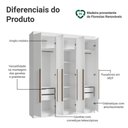 Ver imagem 5 de Guarda-Roupa Casal 6 Portas Batentes Netuno Madesa
