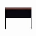 Ver imagem 3 de Mesa Escrivaninha Retangular F5 Office Co Moderno sem Gavetas MDP 100cm Louro Preto