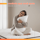 Ver imagem 7 de Cama Box Baú Solteiro Colchão Molas Ensacadas Pillow Top Maximus 88x188x69cm Cinza / Preto Gazin