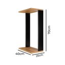 Ver imagem 2 de Mesa Lateral Madeira Peroba 400x700x250