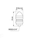 Ver imagem 2 de Sinalizador Simples Verde 60 W Tramontina em Alumínio Tramontina