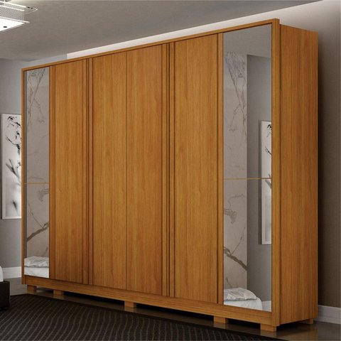Guarda Roupa Casal Grande MDF 6 Portas Palazzo - Arbo Design