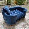 Sofá Caminha Pet Luxo em Sued Premium:azul - 2
