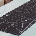 Ver imagem 2 de Caminho de Mesa Trilho Retangular Estampado 1,40 X 0,45 4 /6 Lugares Cozinha Sala Jantar Listras