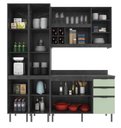 Ver imagem 7 de Armário de Cozinha Completa Modulada Reta 8 Peças 180cm Cz1201 Margarida Tecnomóbili