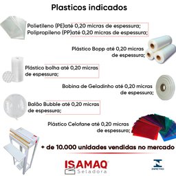 Seladora de Embalagens Plásticas Pedal 40 Cm Sela e Corta - 4