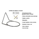 Ver imagem 3 de Kit 3 Suportes Anel Redondo Pendurar Vaso Planta Parede 18cm