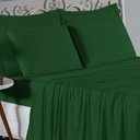 Ver imagem 3 de Jogo de Cama Casal Viúva Nobre 4 Peças Malha 100% Algodão - Verde-bandeira