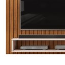 Ver imagem 3 de Painel para TV 55 Polegadas com Nichos Ripe para Sala de Estar Freijó Off White DJ Móveis