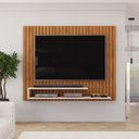 Ver imagem 1 de Painel para TV 55 Polegadas com Nichos Ripe para Sala de Estar Freijó Off White DJ Móveis