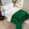 Coberdrom Apollo King Sherpa Pele de Carneiro + Manta Flannel 1 Peça - Verde Esmeralda - 1