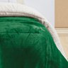 Coberdrom Apollo King Sherpa Pele de Carneiro + Manta Flannel 1 Peça - Verde Esmeralda - 6
