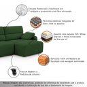 Ver imagem 5 de Sofá Sala de Estar Polo Retrátil Reclinável Bipartido 280cm 4 Lugares Linho Verde M1 - Monari Design