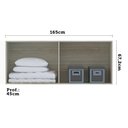 Ver imagem 3 de Maleiro Casal Luciane 4 Portas Prime Plus 165 Cm