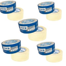 Fita Crepe Uso Geral Profissional Pintura 48mmx50m | Tigre | Kit 5 Un - 1