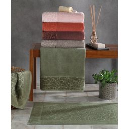 Toalha de Rosto Dohler Felpudo Jacquard Confort Telha - 2
