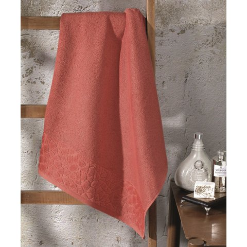 Toalha de Rosto Dohler Felpudo Jacquard Confort Telha