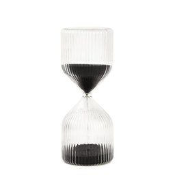 Ampulheta em Vidro 30 Minutos Preto Mart - 1